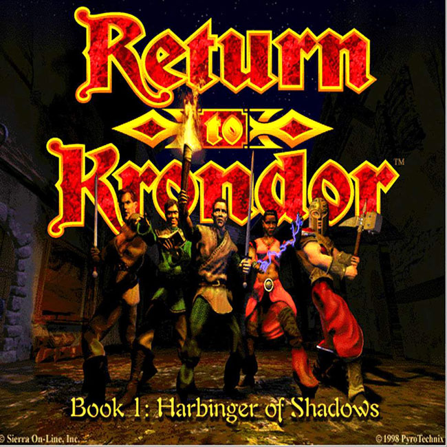 Return to Krondor - pedn CD obal