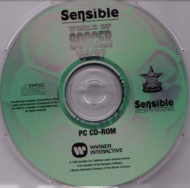 Sensible World of Soccer 96/97 - CD obal