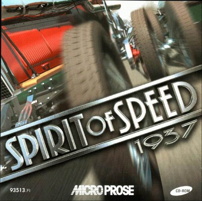 Spirit of Speed 1937 - pedn CD obal