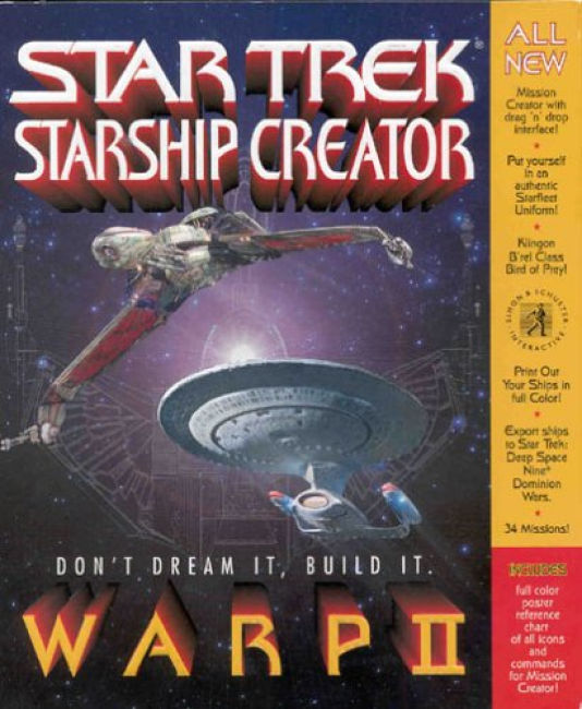 Star Trek: Starship Creator: Warp 2 - pedn CD obal