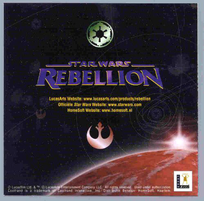 Star Wars: Rebellion - pedn vnitn CD obal