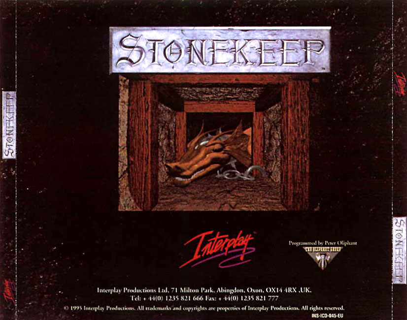 Stonekeep - zadn CD obal