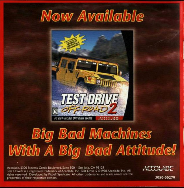 Test Drive 5 - pedn vnitn CD obal