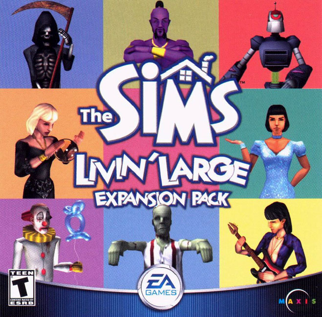 The Sims: Livin' Large - pedn CD obal