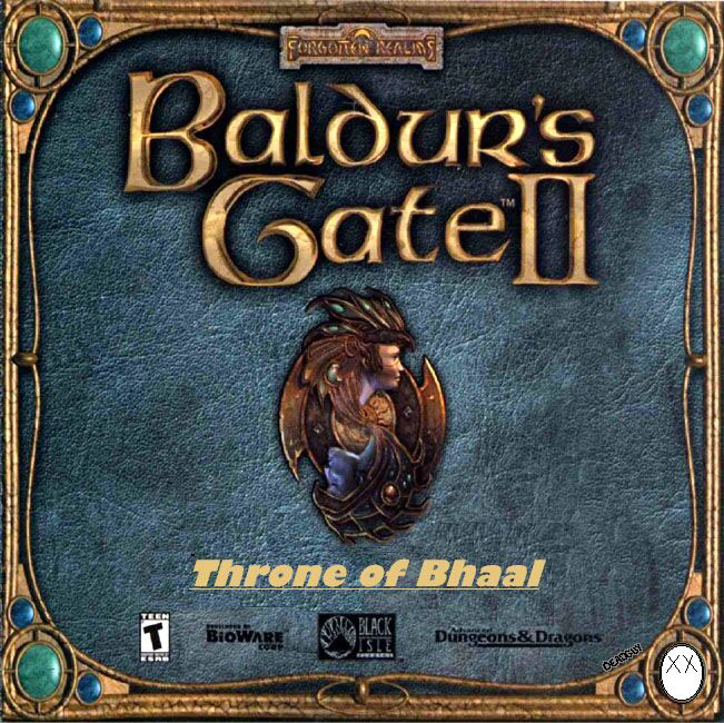 Baldur's Gate 2: Throne of Bhaal - pedn CD obal