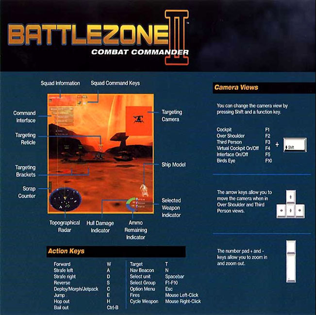Battle Zone 2: Combat Commander - zadn vnitn CD obal