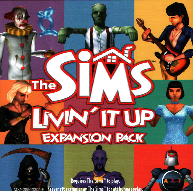 The Sims: Livin'it Up - pedn CD obal