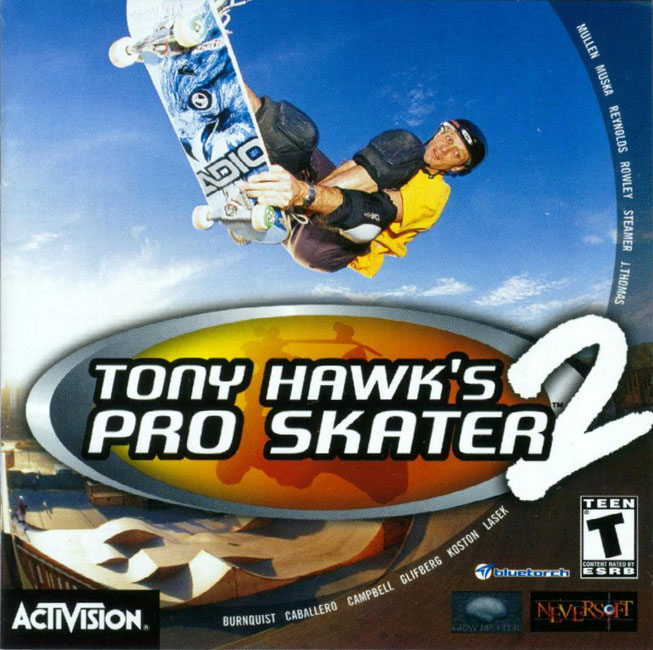 Tony Hawk's Pro Skater 2 - pedn CD obal