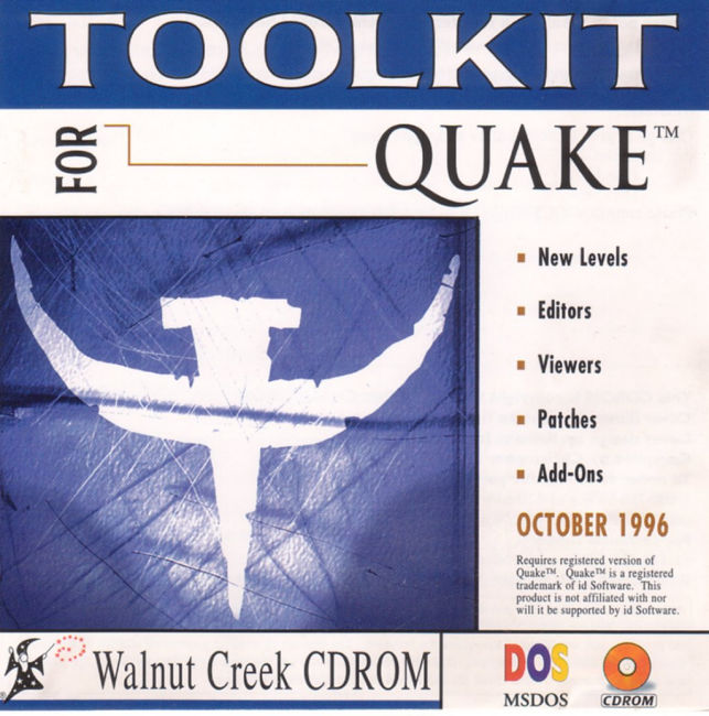 Toolkit for Quake: 1nd Edition - pedn CD obal