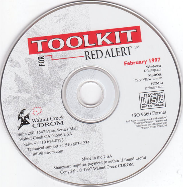 Toolkit for Red Alert - CD obal