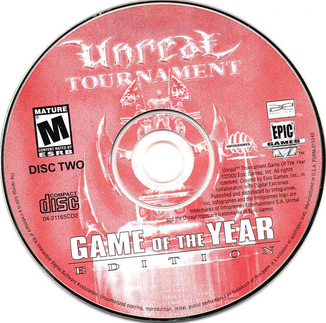 Unreal Tournament: Game of the Year Edition - CD obal 2
