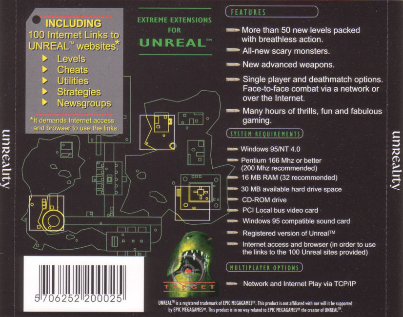 Unreal: Unreality Expansion Set - zadn CD obal