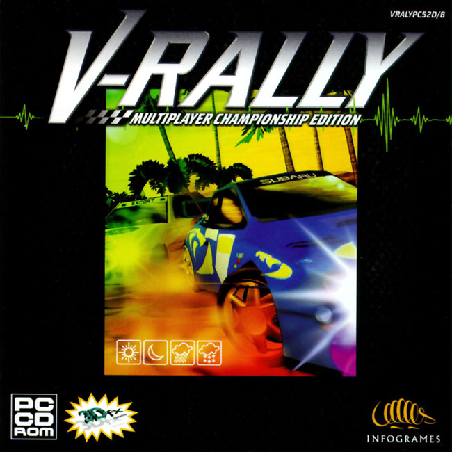 V-Rally: Multiplayer Championship Edition - pedn CD obal