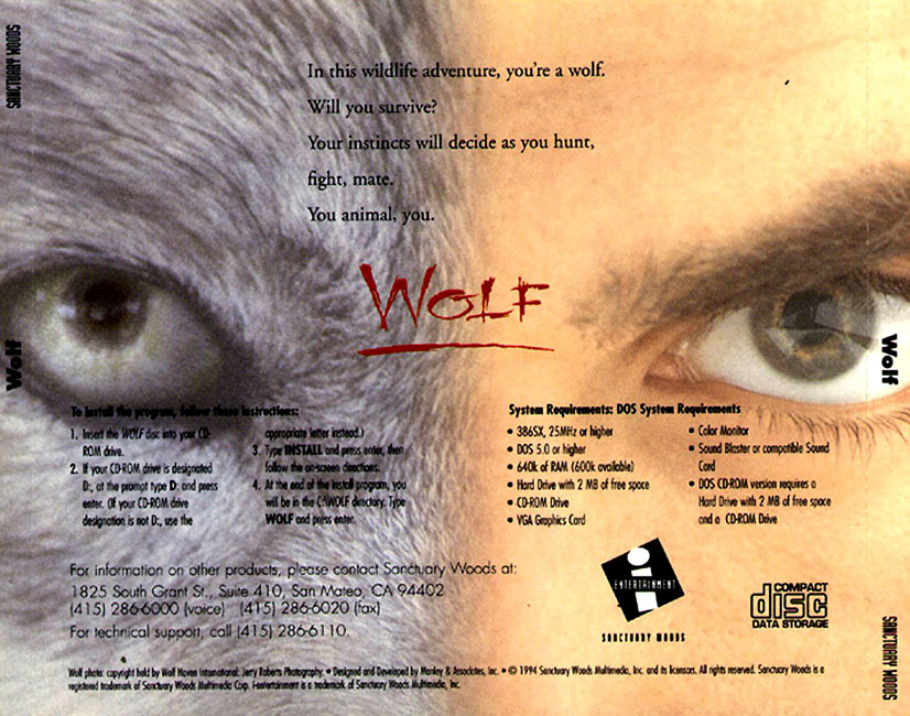 Wolf - zadn CD obal