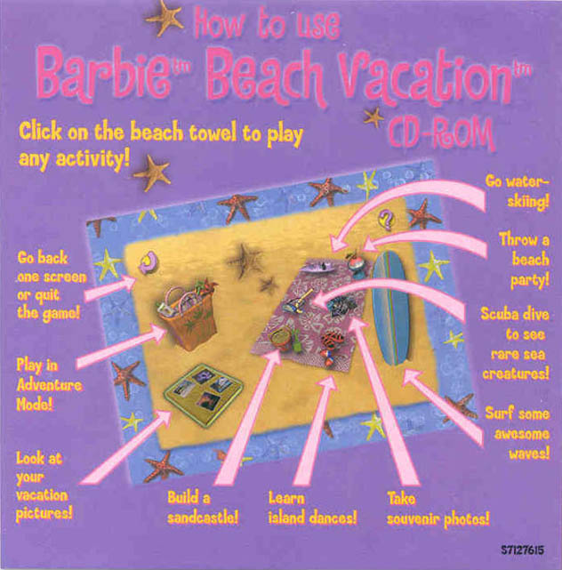 Barbie Beach Vacation - pedn vnitn CD obal