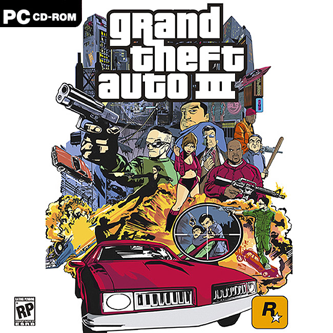 Grand Theft Auto 3 - pedn CD obal