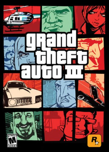Grand Theft Auto 3 - pedn CD obal 2