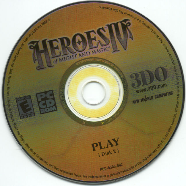 Heroes of Might & Magic 4 - CD obal 2