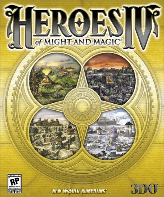 Heroes of Might & Magic 4 - pedn CD obal