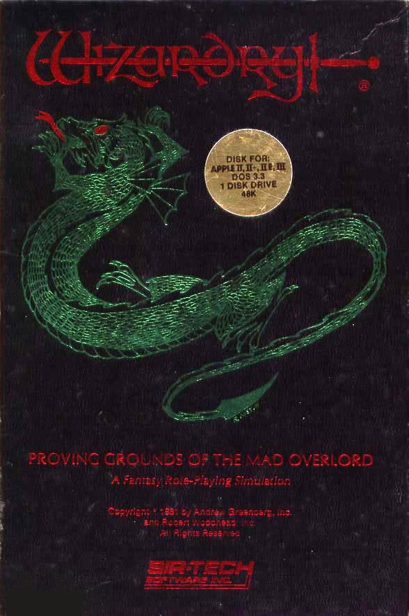 Wizardry: Proving Grounds of the Mad Overlord - pedn CD obal 2