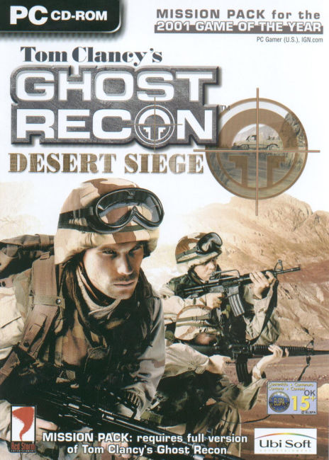 Ghost Recon: Desert Siege - pedn CD obal