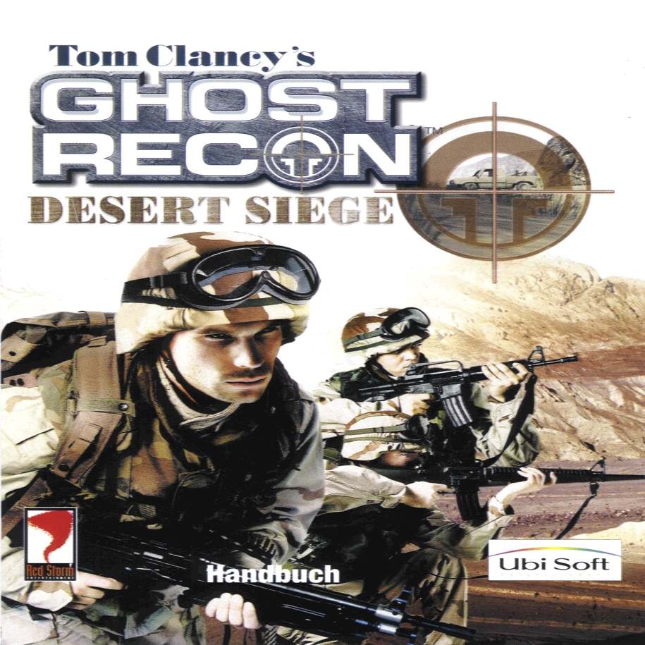 Ghost Recon: Desert Siege - pedn CD obal 2