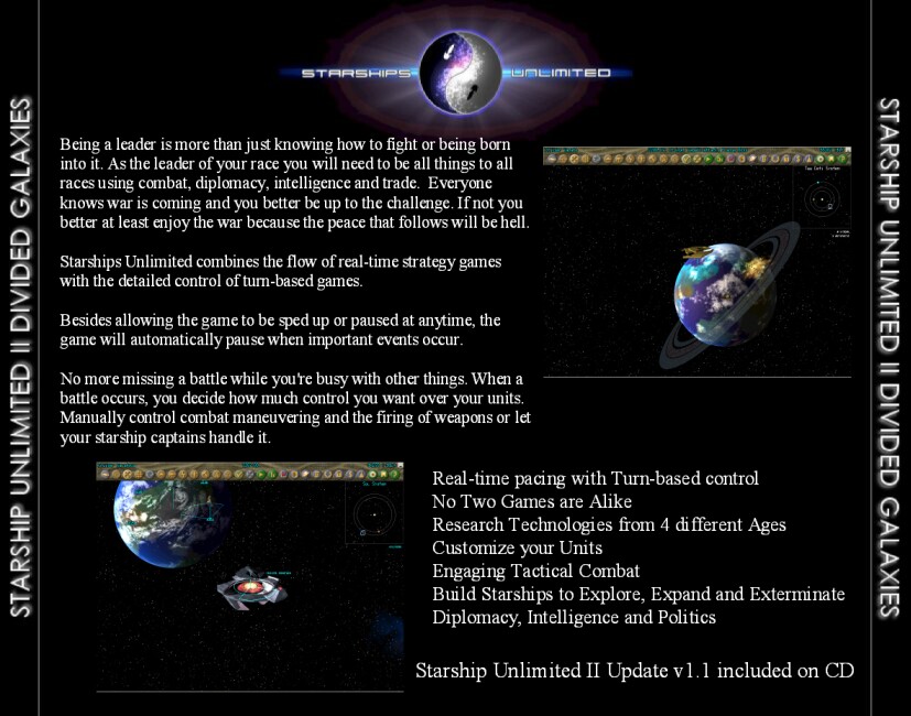 Starship Unlimited 2: Divided Galaxies - zadn CD obal