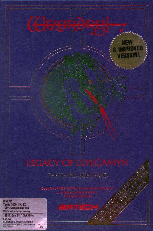 Wizardry III: Legacy of Llylgamyn - pedn CD obal