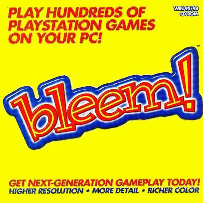Bleem Ver 1.5b - pedn CD obal