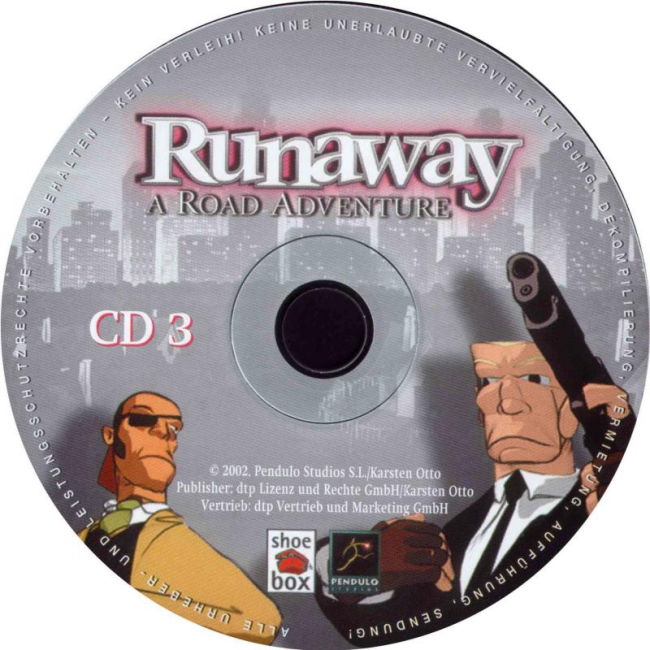 Runaway: A Road Adventure - CD obal 3
