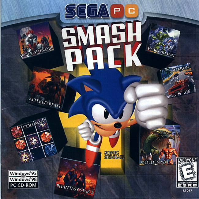 Sega Smash Pack - pedn CD obal