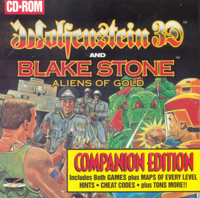 Wolfenstein 3D & Blake Stone: Aliens of Gold - Companion Edition - pedn CD obal