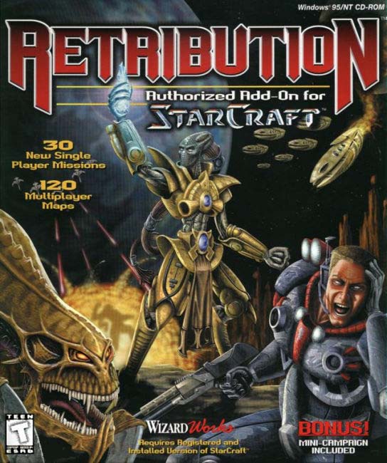 Retribution: Authorized Add-On for StarCraft - pedn CD obal