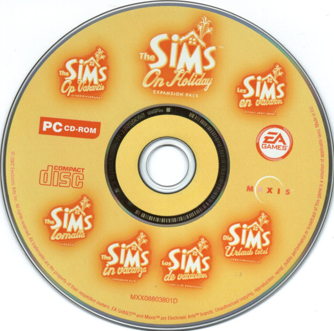The Sims: On Holiday - CD obal