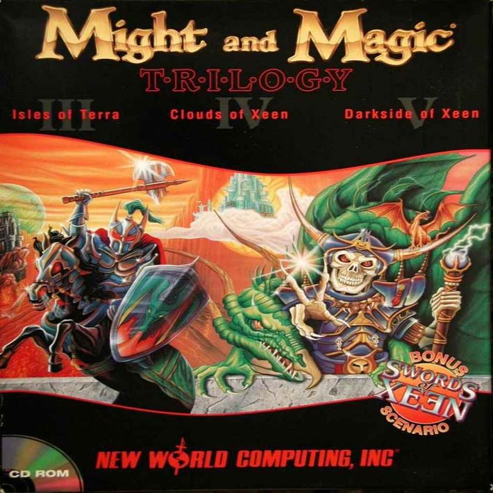 Might & Magic: Trilogy - pedn CD obal