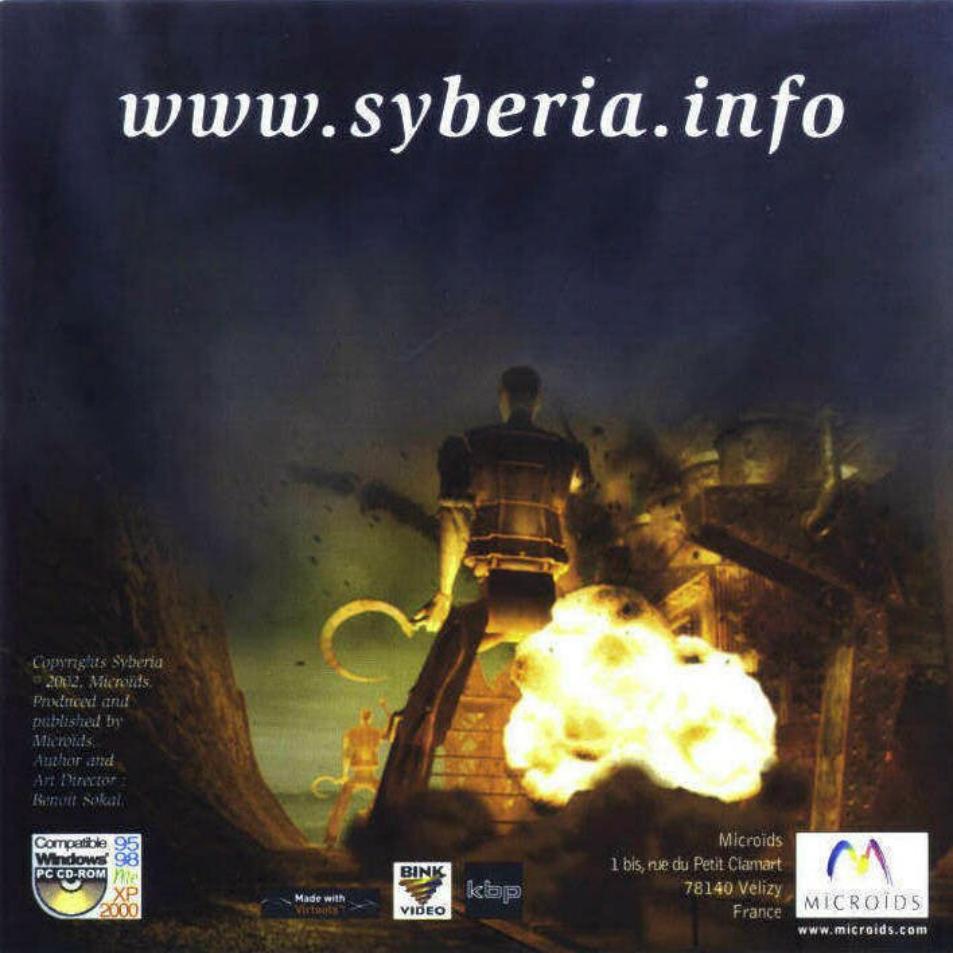 Syberia - pedn vnitn CD obal