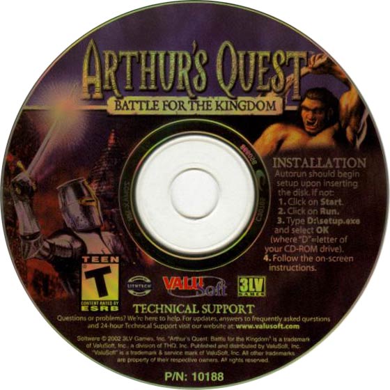 Arthur's Quest: Battle for the Kingdom - CD obal