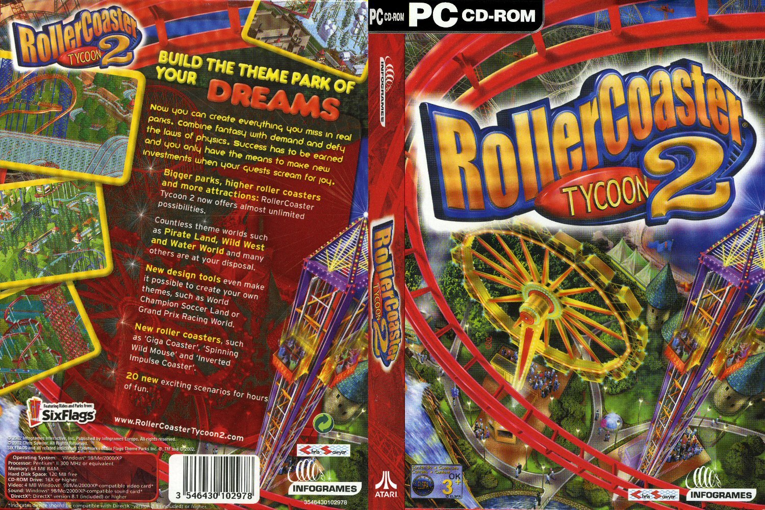 RollerCoaster Tycoon 2 - DVD obal
