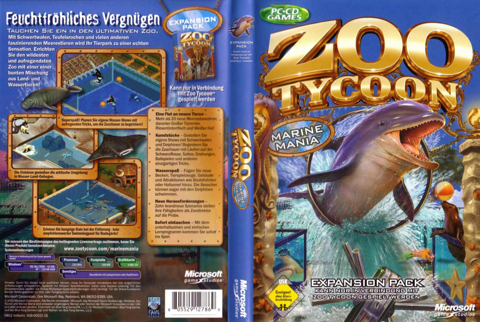 Zoo Tycoon: Marine Mania - DVD obal