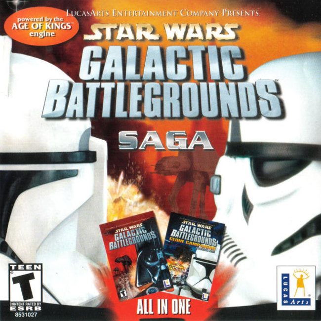 Star Wars: Galactic Battleground: Saga - pedn CD obal