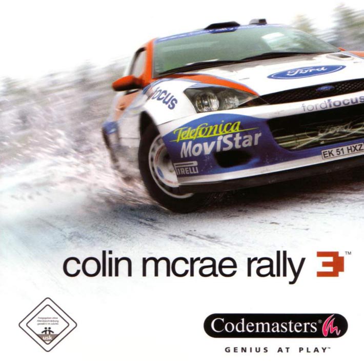 Colin McRae Rally 3 - pedn CD obal 2