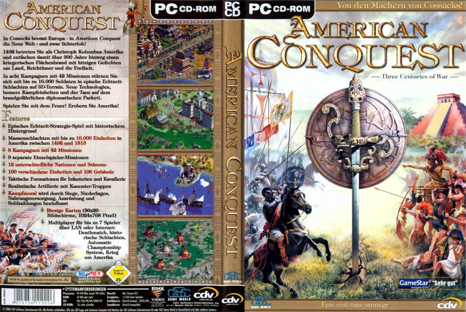 American Conquest: Three Centuries of War - DVD obal