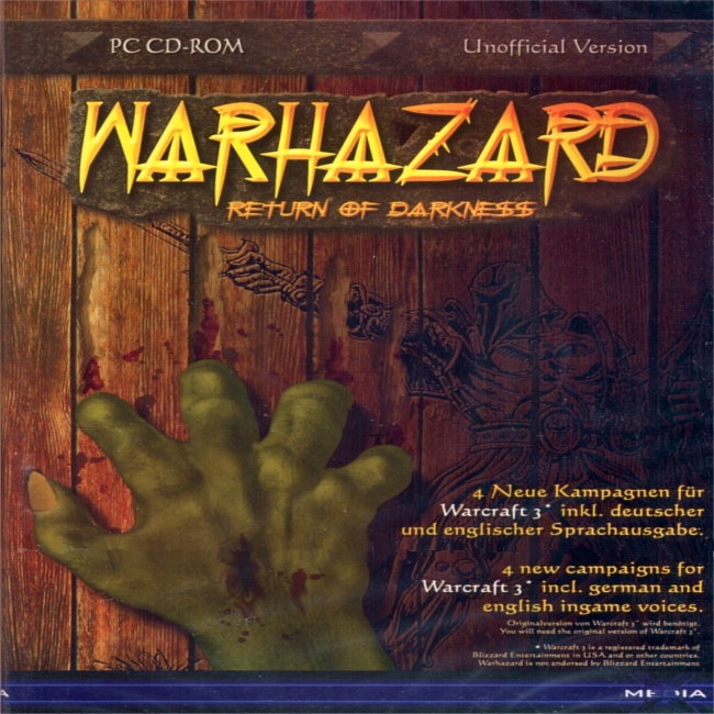 Warhazard: Return of Darkness - pedn CD obal