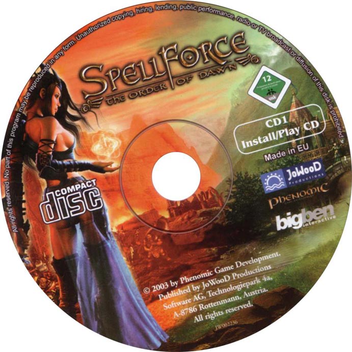 SpellForce: The Order of Dawn - CD obal