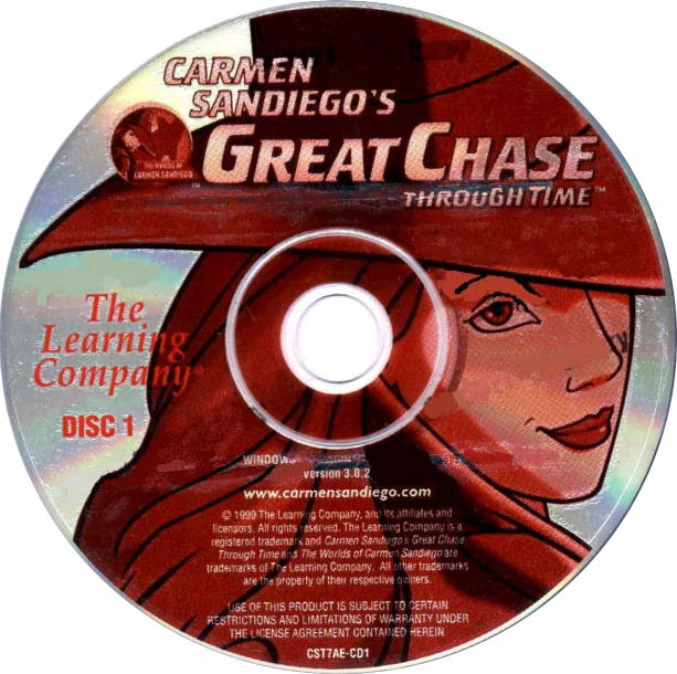 Carmen Sandiego's Great Chase Through Time - CD obal