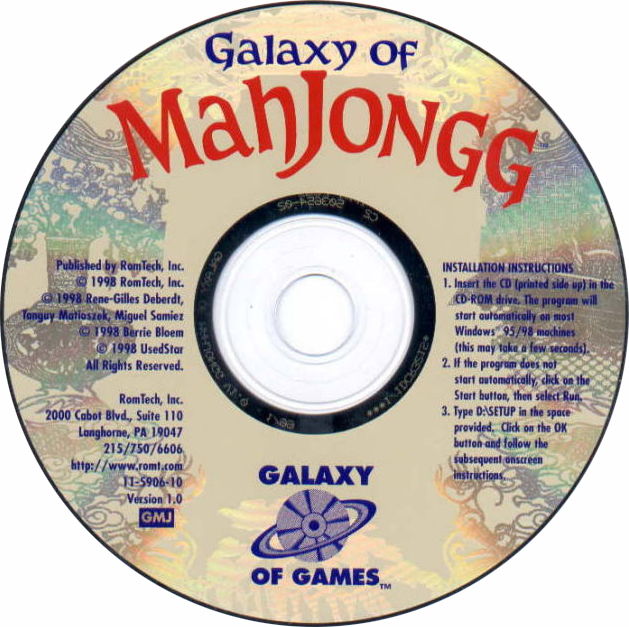 Galaxy of Mahjongg - CD obal