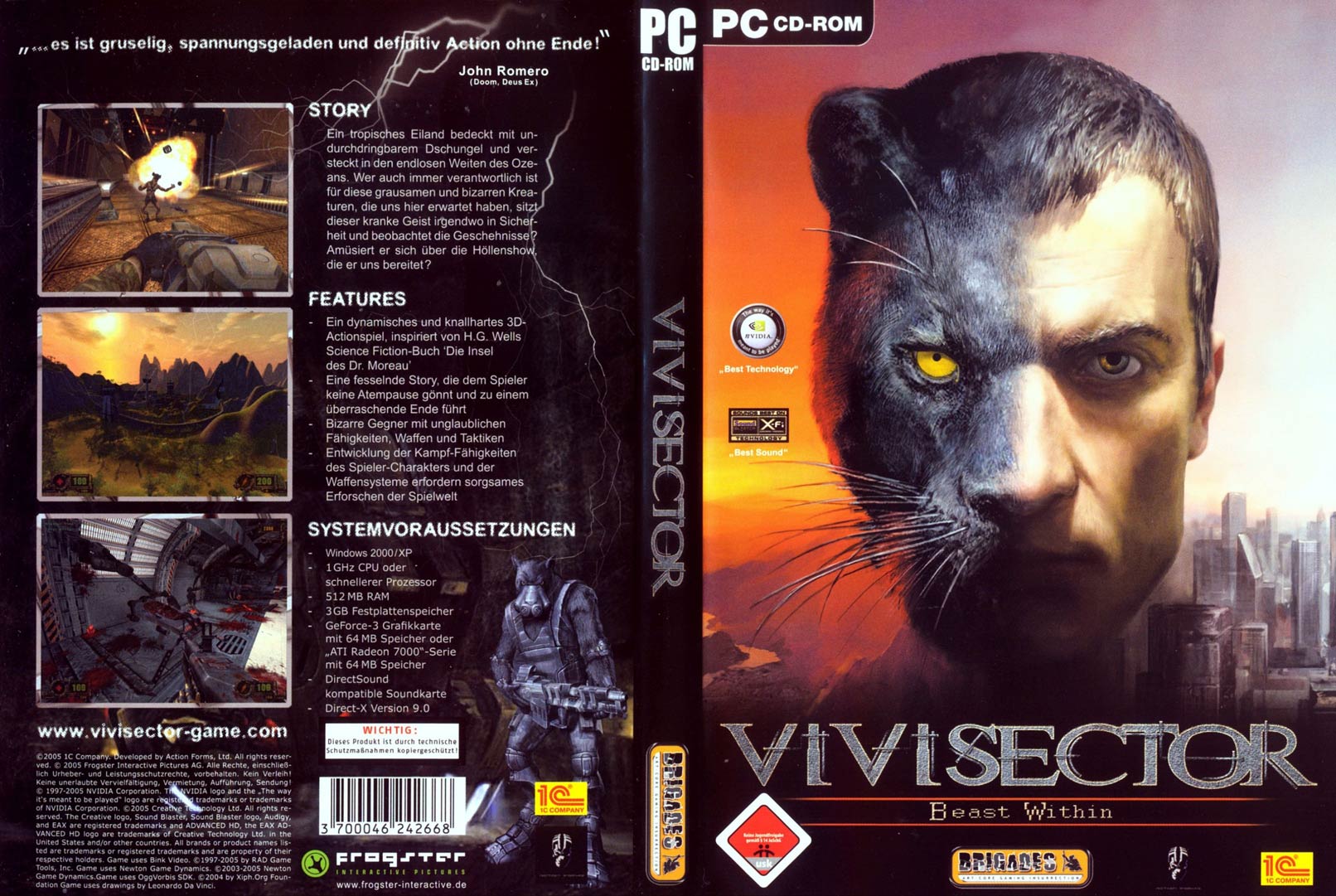 Vivisector: Beast Within - DVD obal