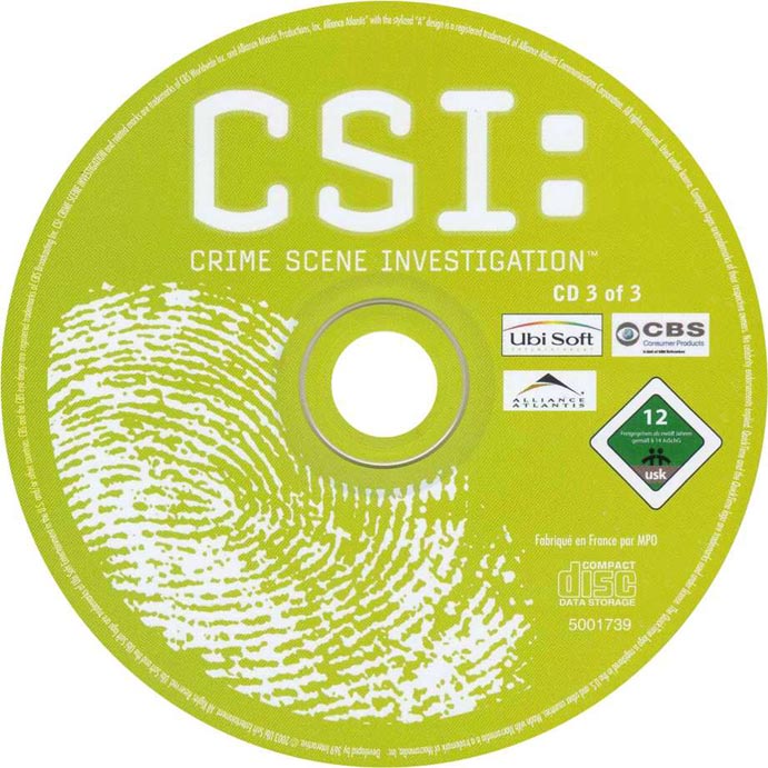 CSI: Crime Scene Investigation - CD obal 3