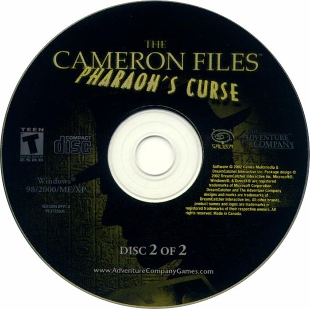 Pharaoh's Curse: The Cameron Files 2 - CD obal 2