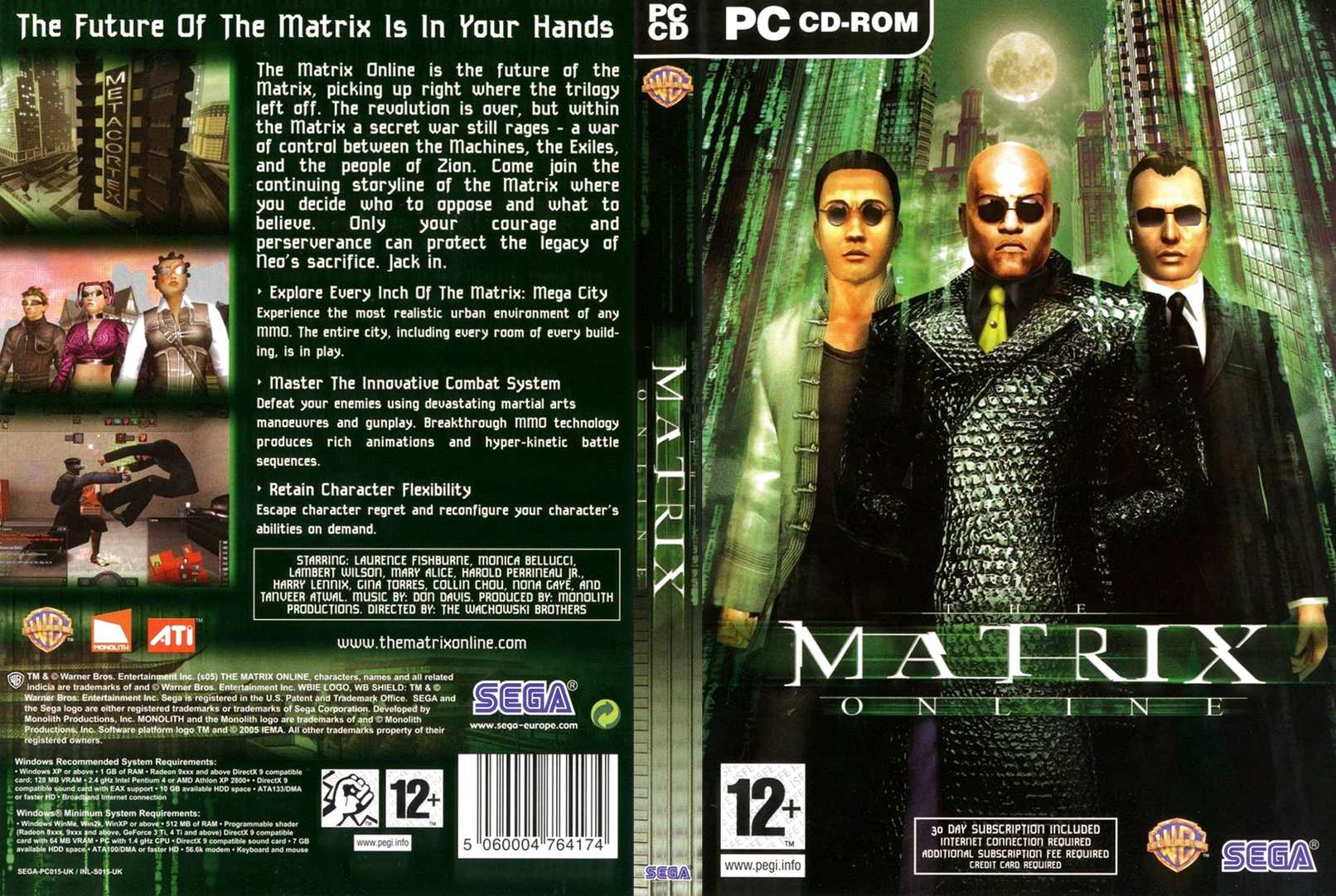 The Matrix Online - DVD obal